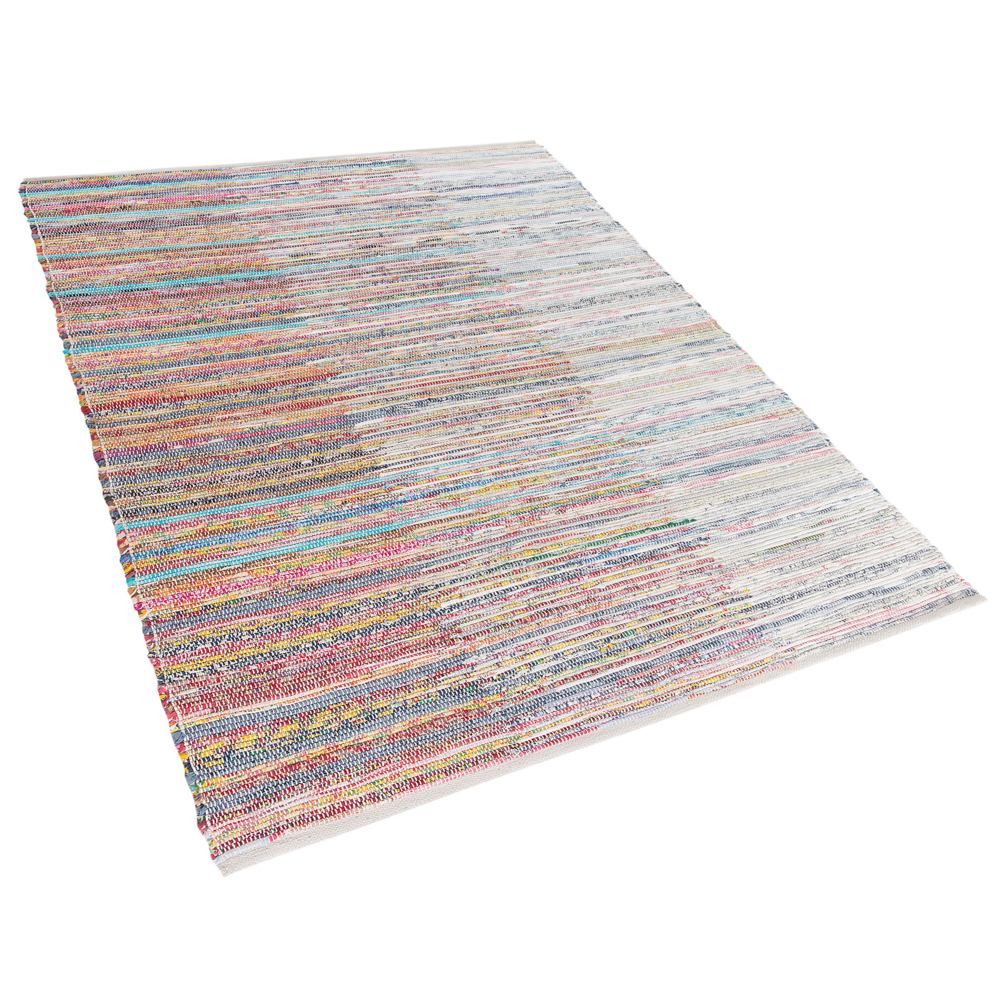 Barevný tkaný bavlněný koberec 160x230 cm MERSIN - Beliani.cz