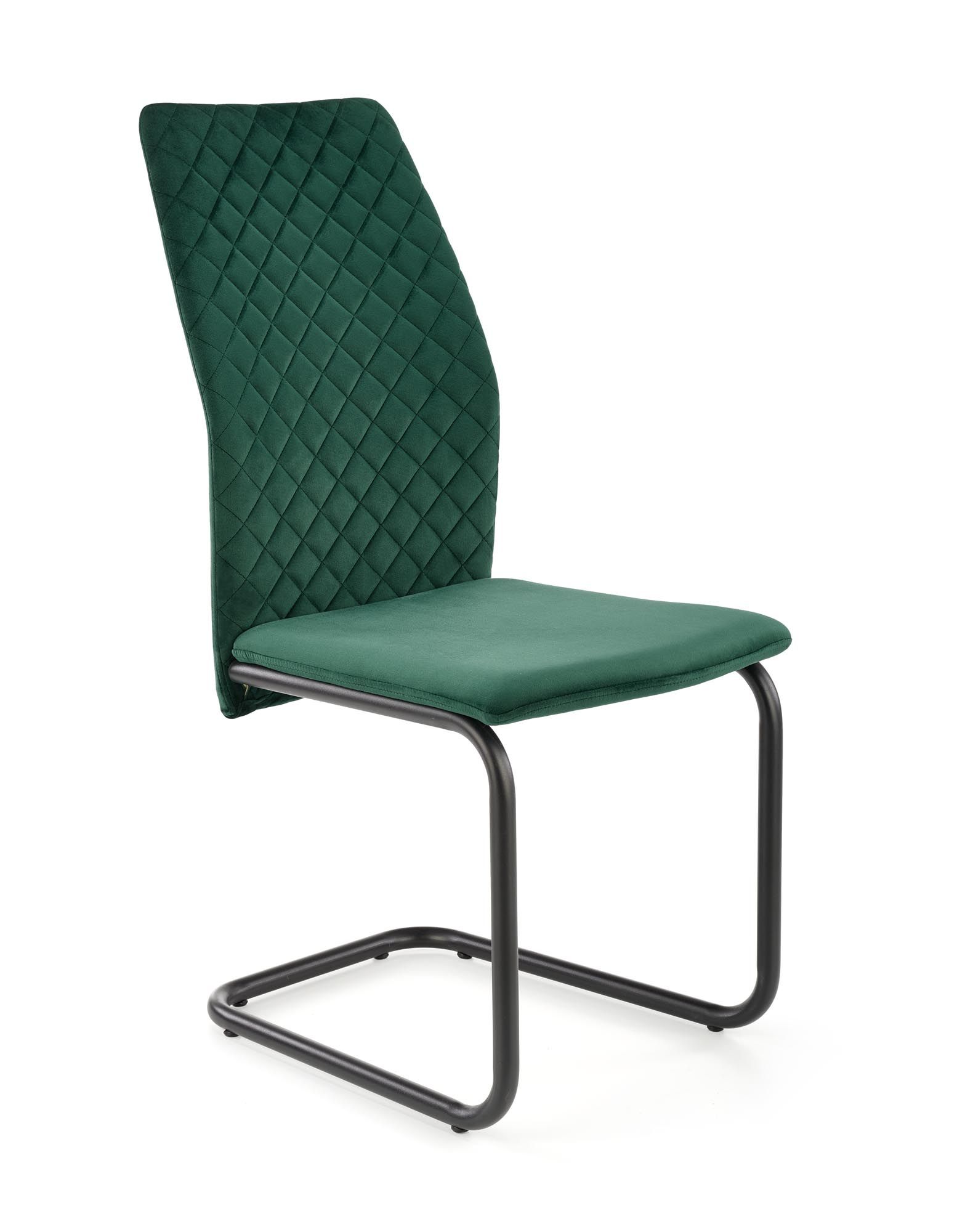 Jídelní židle K444 Halmar Tmavě zelená - DEKORHOME.CZ
