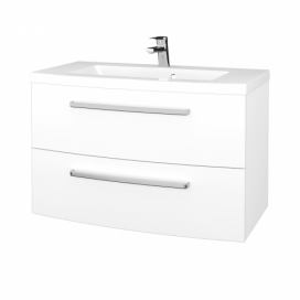 Dřevojas Koupelnová skříňka BRIO SZZ2 90 - M01 Bílá mat / M01 Bílá mat