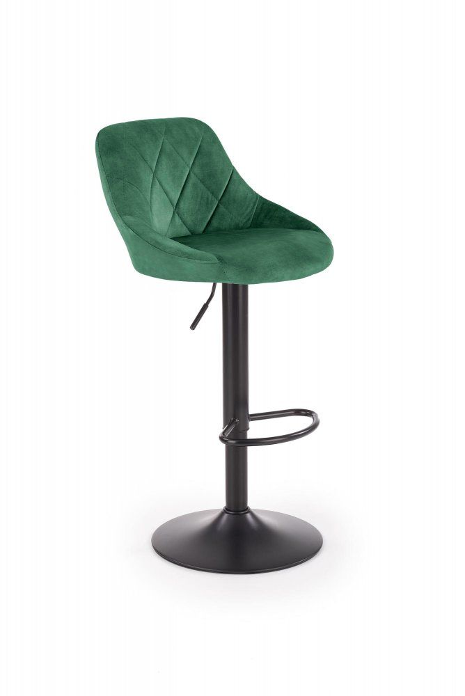 Barová židle H101 Halmar Tmavě zelená - DEKORHOME.CZ