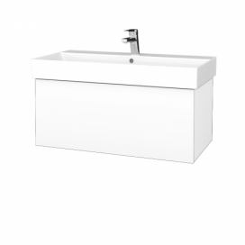 Dřevojas Koupelnová skříňka VARIANTE SZZ 85 umyvadlo Glance - M01 Bílá mat / M01 Bílá mat