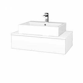 Dřevojas Koupelnová skříňka MODULE SZZ 80 umyvadlo Kube - M01 Bílá mat / M01 Bílá mat