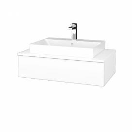 Dřevojas Koupelnová skříňka MODULE SZZ 80 umyvadlo Glance - N01 Bílá lesk / M01 Bílá mat