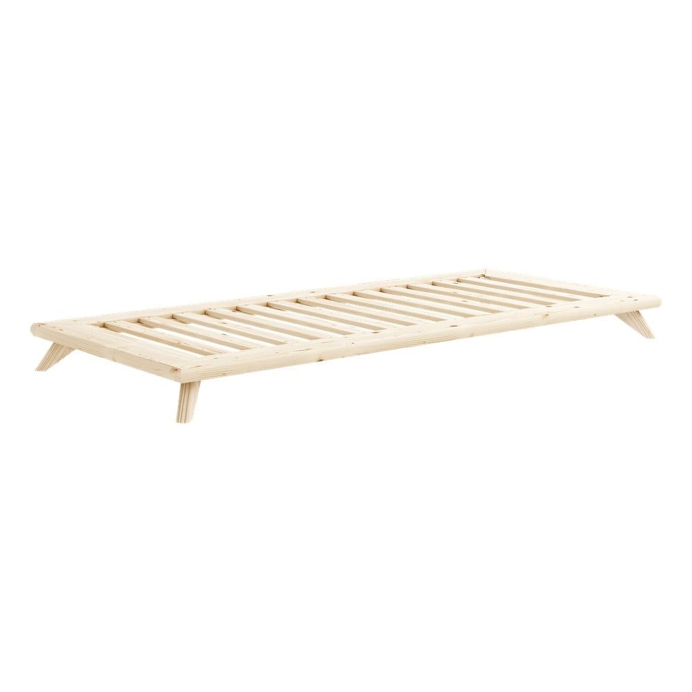 Jednolůžková postel z borovicového dřeva s roštem 90x200 cm Senza – Karup Design - Bonami.cz