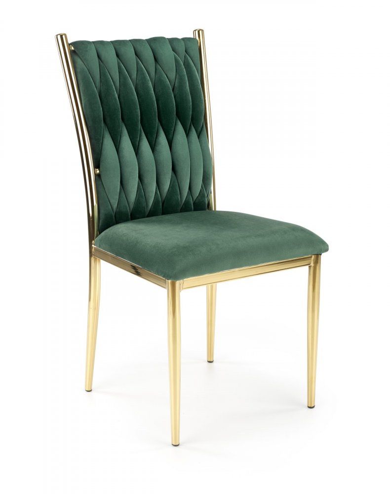 Jídelní židle K436 Halmar Tmavě zelená - DEKORHOME.CZ