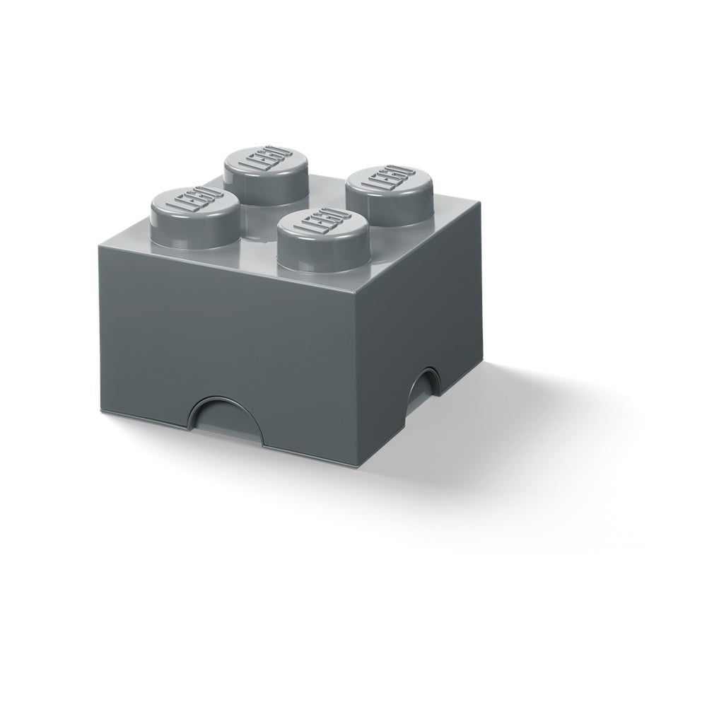 Dětský tmavě šedý úložný box LEGO® Square - Bonami.cz