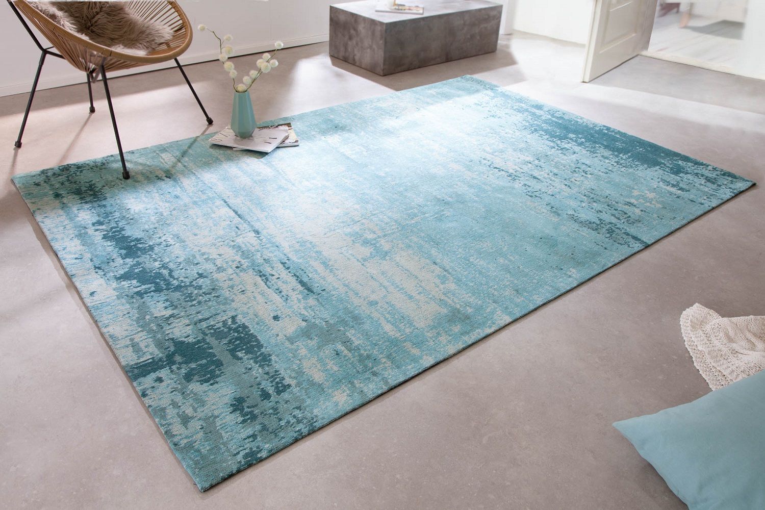 LuxD Designový koberec Rowan 240 x 160 cm tyrkysově-béžový - Estilofina-nabytek.cz