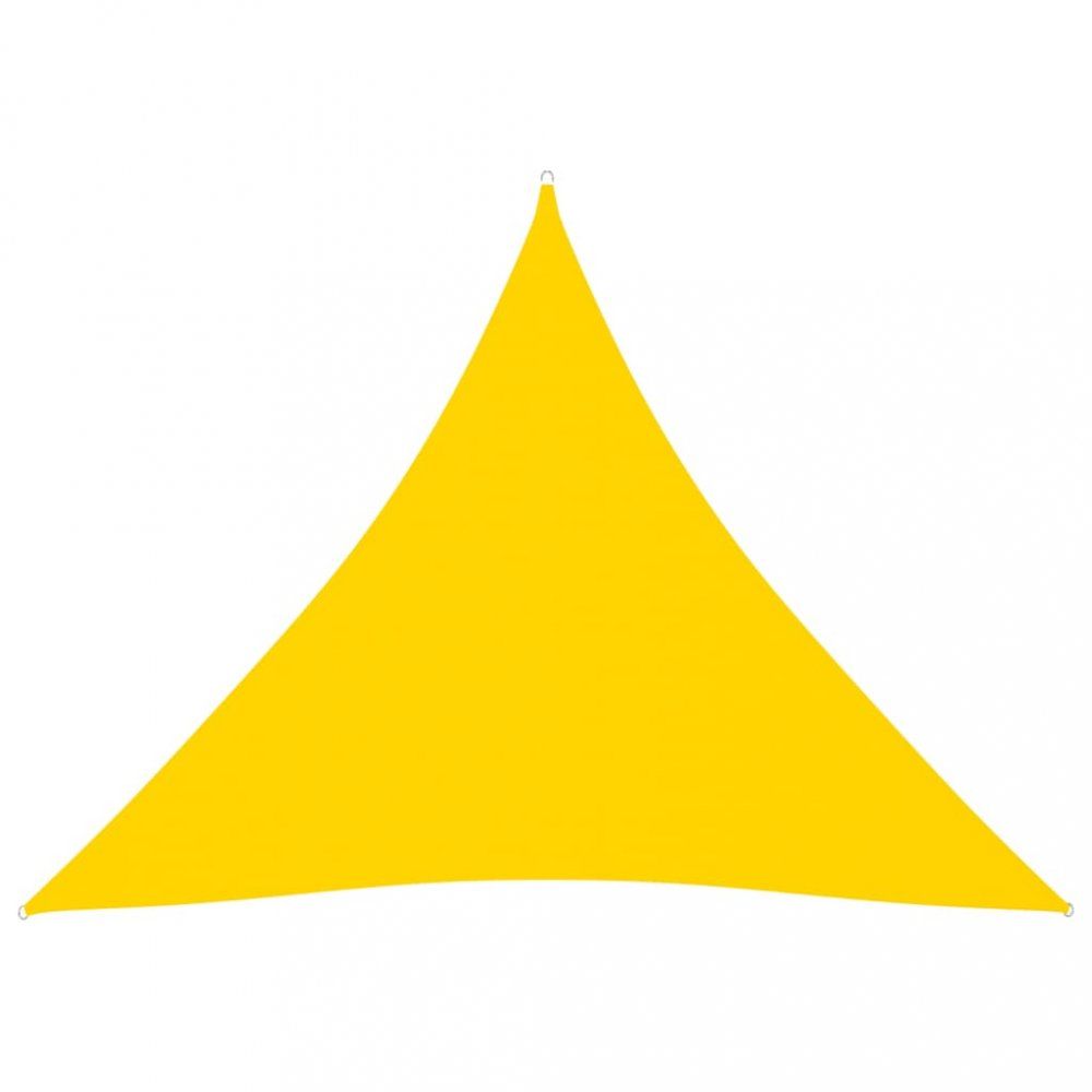 Stínící plachta trojúhelníková 4x4x4 m oxfordská látka Dekorhome Žlutá - DEKORHOME.CZ
