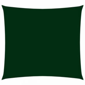 Stínící plachta čtvercová 2 x 2 m oxfordská látka Dekorhome Tmavě zelená