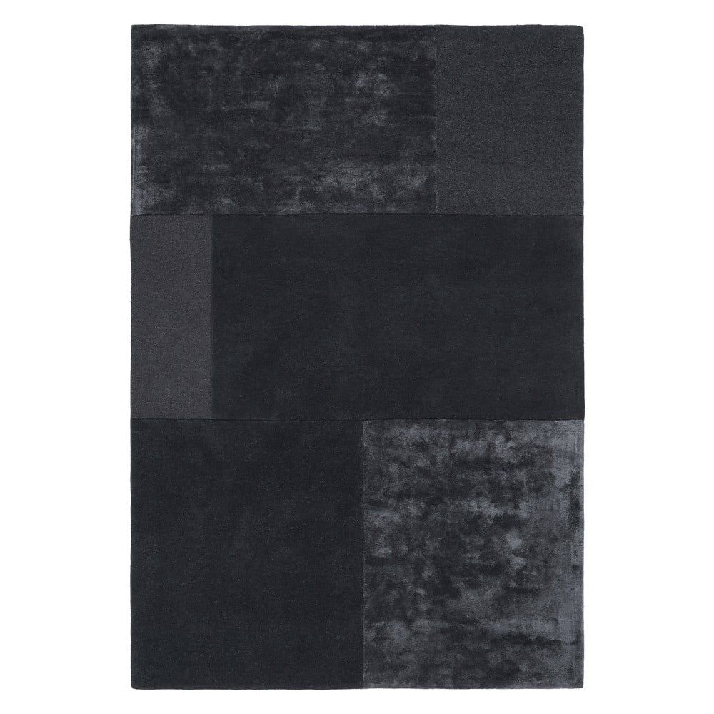 Antracitový koberec Asiatic Carpets Tate Tonal Textures, 160 x 230 cm - Bonami.cz