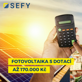 Fotovoltaická solární elektrárna na klíč s dotací až 170.000 Kč