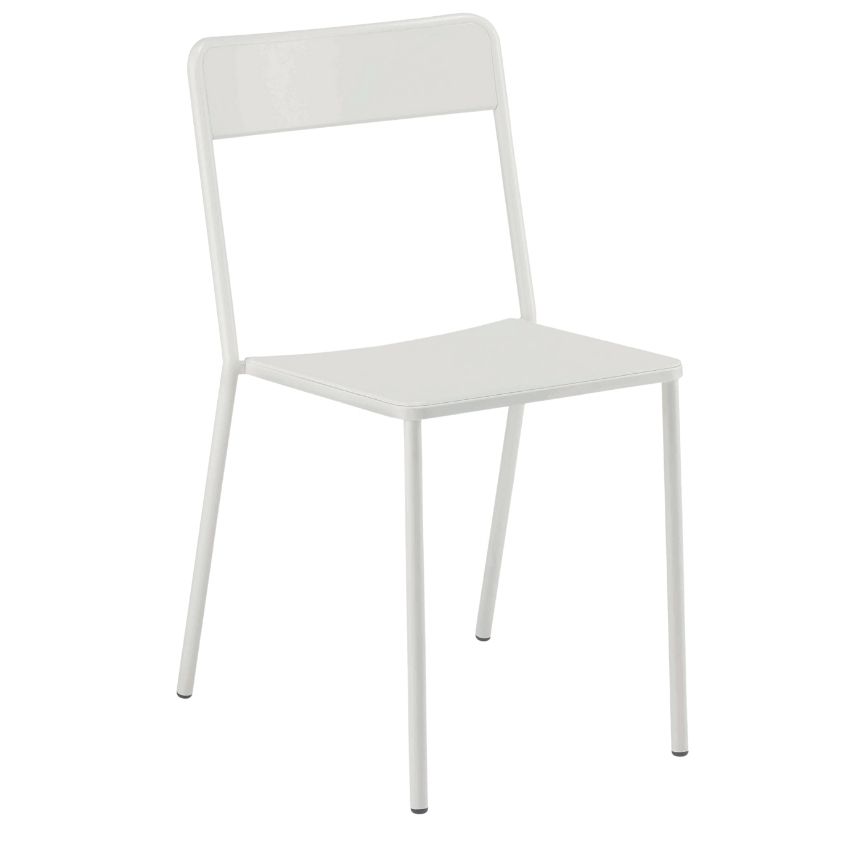 Bílá kovová zahradní židle COLOS C 1.1/1 - Designovynabytek.cz