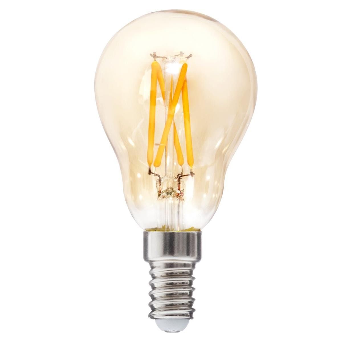 DekorStyle LED žárovka Amber Straight 2W E14 teplá bílá - Houseland.cz