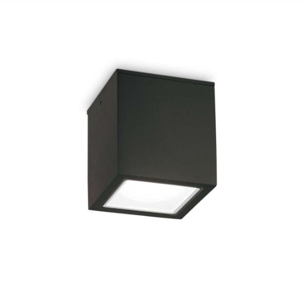 Ideal Lux 251578 přisazené stropní svítidlo Techo small 1x20W | GU10 | IP54 - černá - Dekolamp s.r.o.