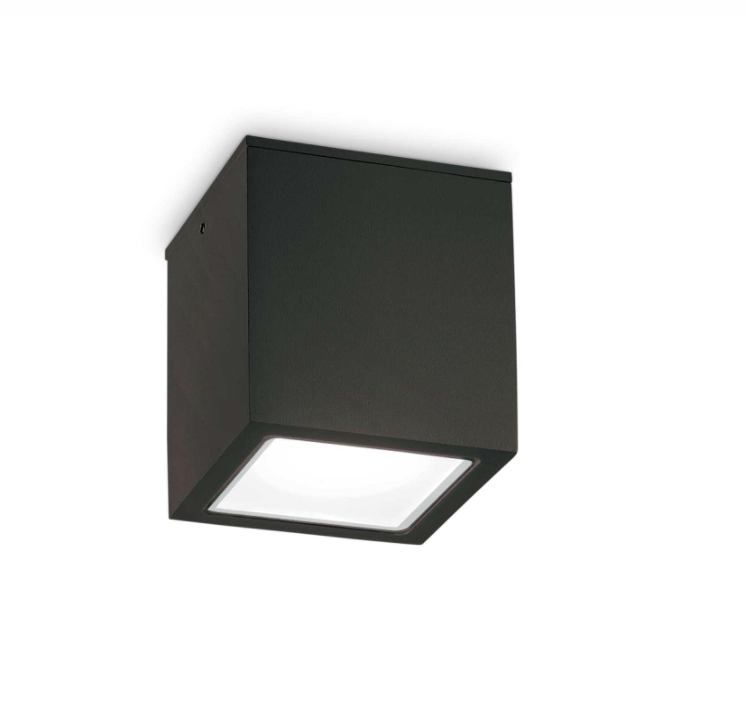 Ideal Lux 251530 přisazené stropní svítidlo Techo big 1x20W | GU10 | IP54 - černá - Dekolamp s.r.o.