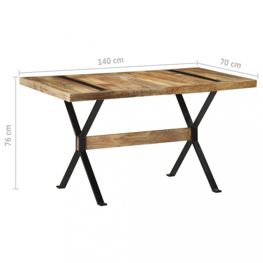 Jídelní stůl dřevo / ocel Dekorhome 160x80x76 cm - DEKORHOME.CZ
