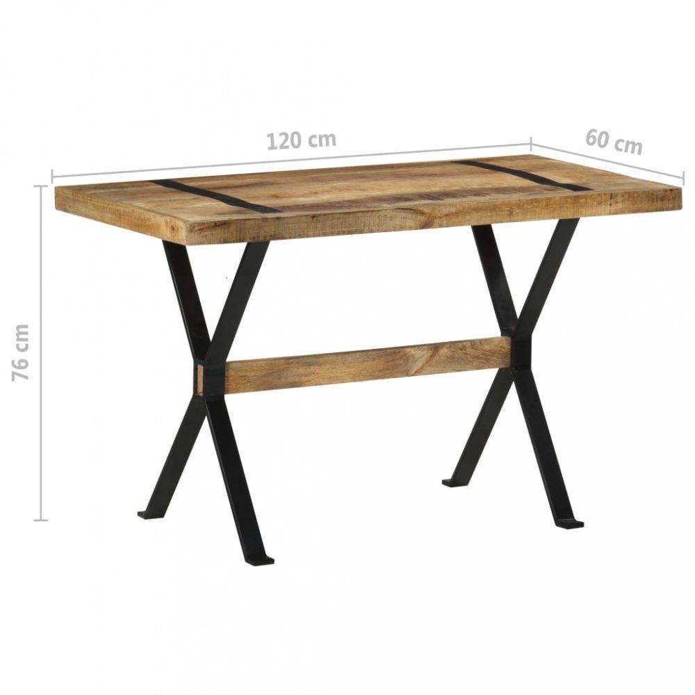 Jídelní stůl dřevo / ocel Dekorhome 120x60x76 cm - DEKORHOME.CZ