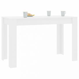 Jídelní stůl 120x60 cm Dekorhome Bílá lesk