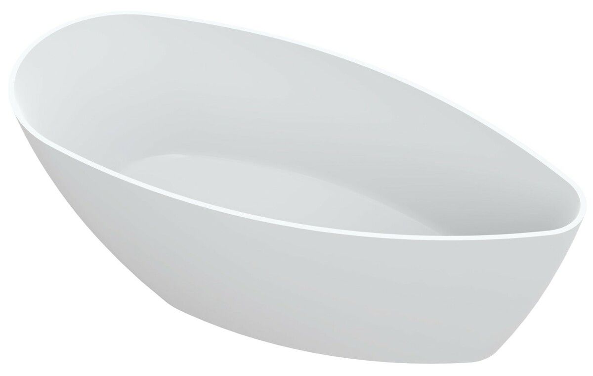 Volně stojící vana SAT 159,2x70,5 cm litý mramor SATLOL160 - Siko - koupelny - kuchyně