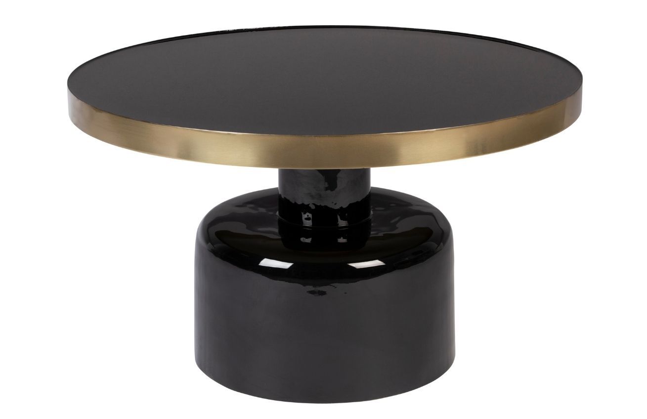 Černý kovový konferenční stolek ZUIVER GLAM 60 cm - 