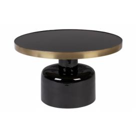 Černý kovový konferenční stolek ZUIVER GLAM 60 cm