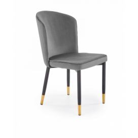 HALMAR Designová židle Tiera šedá