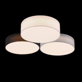 Trio 621910317 LED přisazené stropní svítidlo Lugano 1x38W | 4200lm | 3000K - černá, bílá, šedá