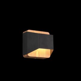 Trio 224810132 LED nástěnné svítidlo Arino 1x4,3W | 400lm | 3000K - 3 fázové stmívání, dřevo, černá