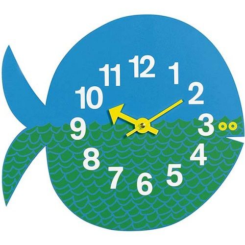 Vitra designové dětské nástěnné hodiny Fernando The Fish - DESIGNPROPAGANDA