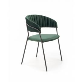 HALMAR Designová židle Peva tmavě zelená