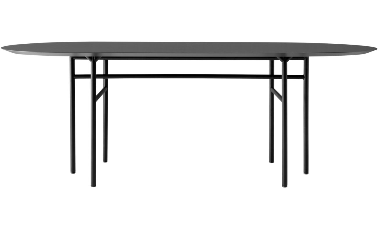 Audo CPH Černý dubový jídelní stůl AUDO SNAREGADE 210 x 95 cm - Designovynabytek.cz