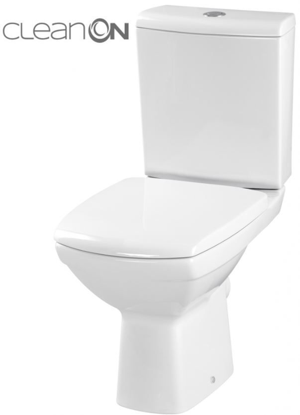 CERSANIT - WC KOMBI 482 CARINA NEW CLEAN ON 010 3/5l + sedátko duraplast soft close K31-044 - Hezká koupelna s.r.o.