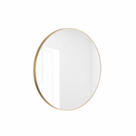 Massi Kulaté zrcadlo VALO Slim 70cm,zlatá matná