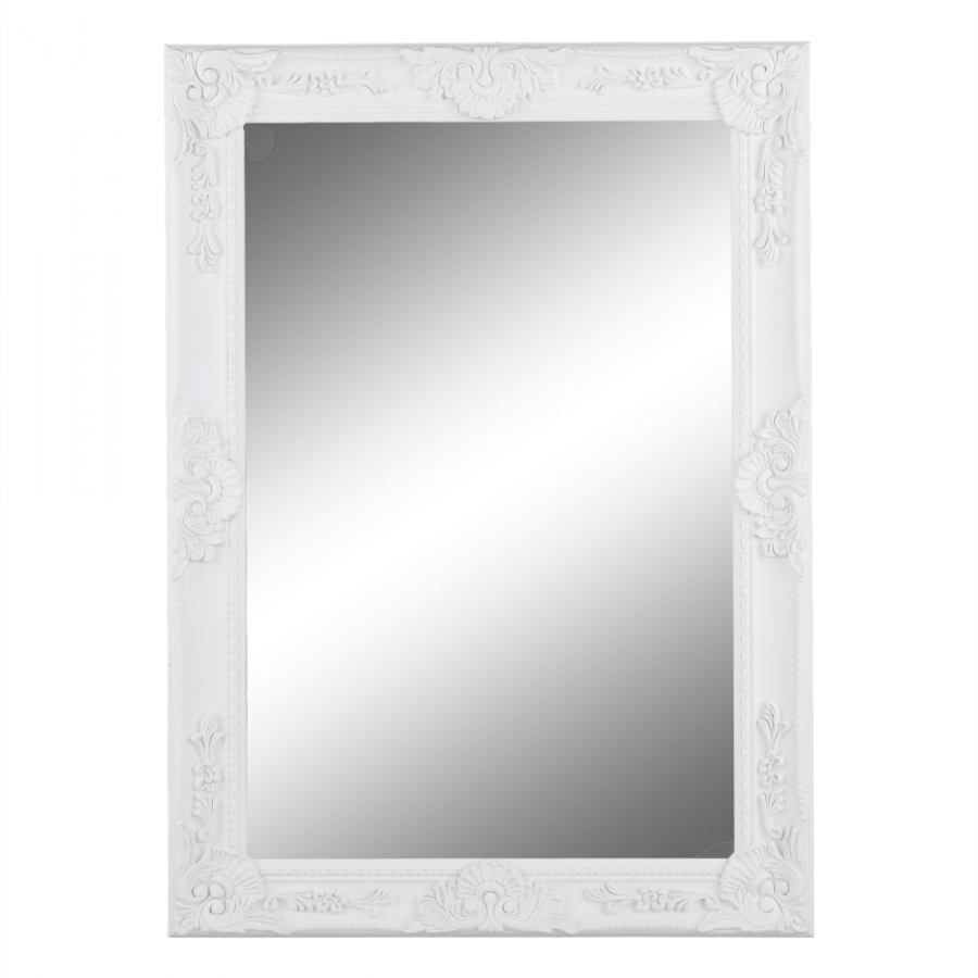 ATAN Zrcadlo MALKIA TYP 9 - dřevěný rám bílé barvy - doprodej - ATAN Nábytek