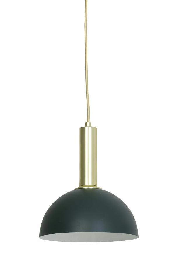 Zeleno-zlaté kovové závěsné světlo Boste - Ø 25*13 cm Light & Living - LaHome - vintage dekorace