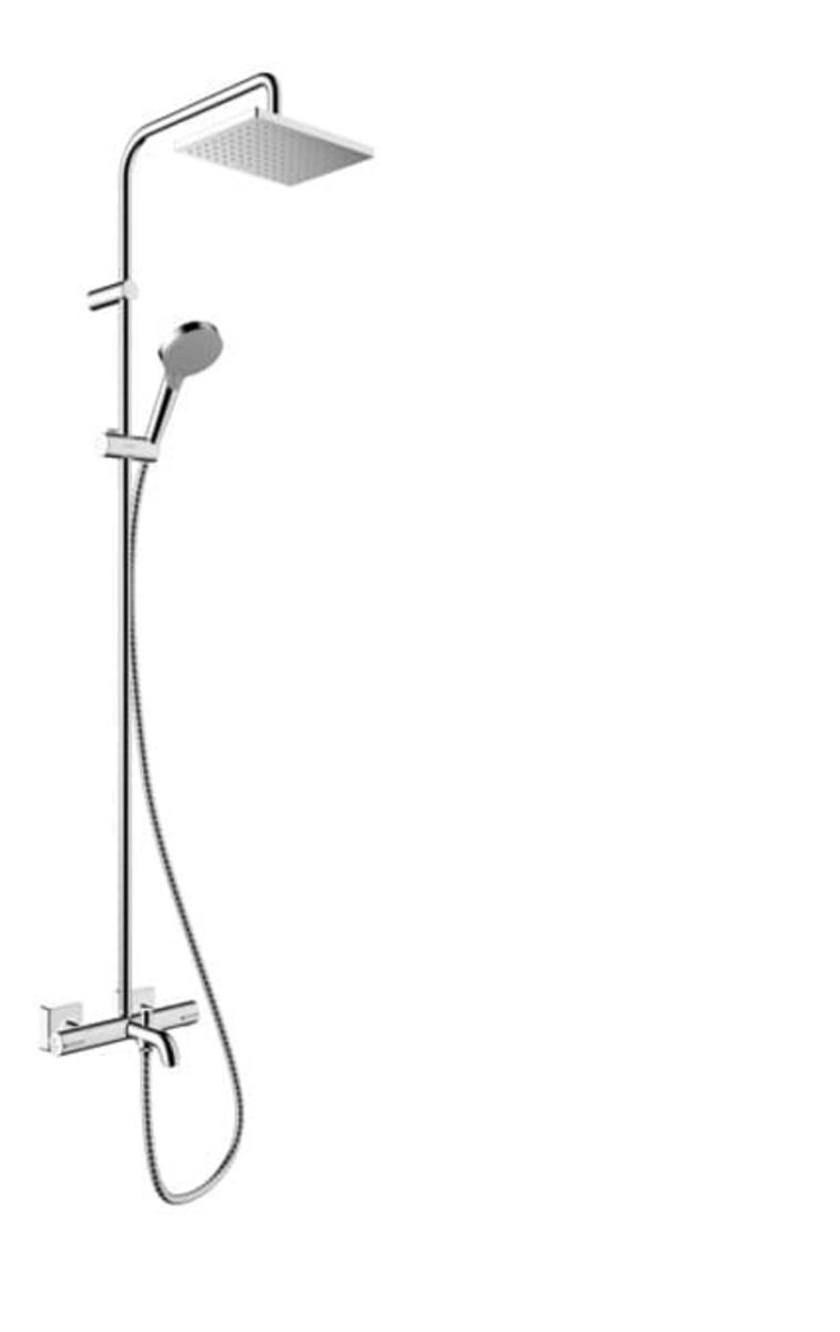 Sprchový systém Hansgrohe Vernis Shape na stěnu s termostatickou baterií chrom 26098000 - Siko - koupelny - kuchyně