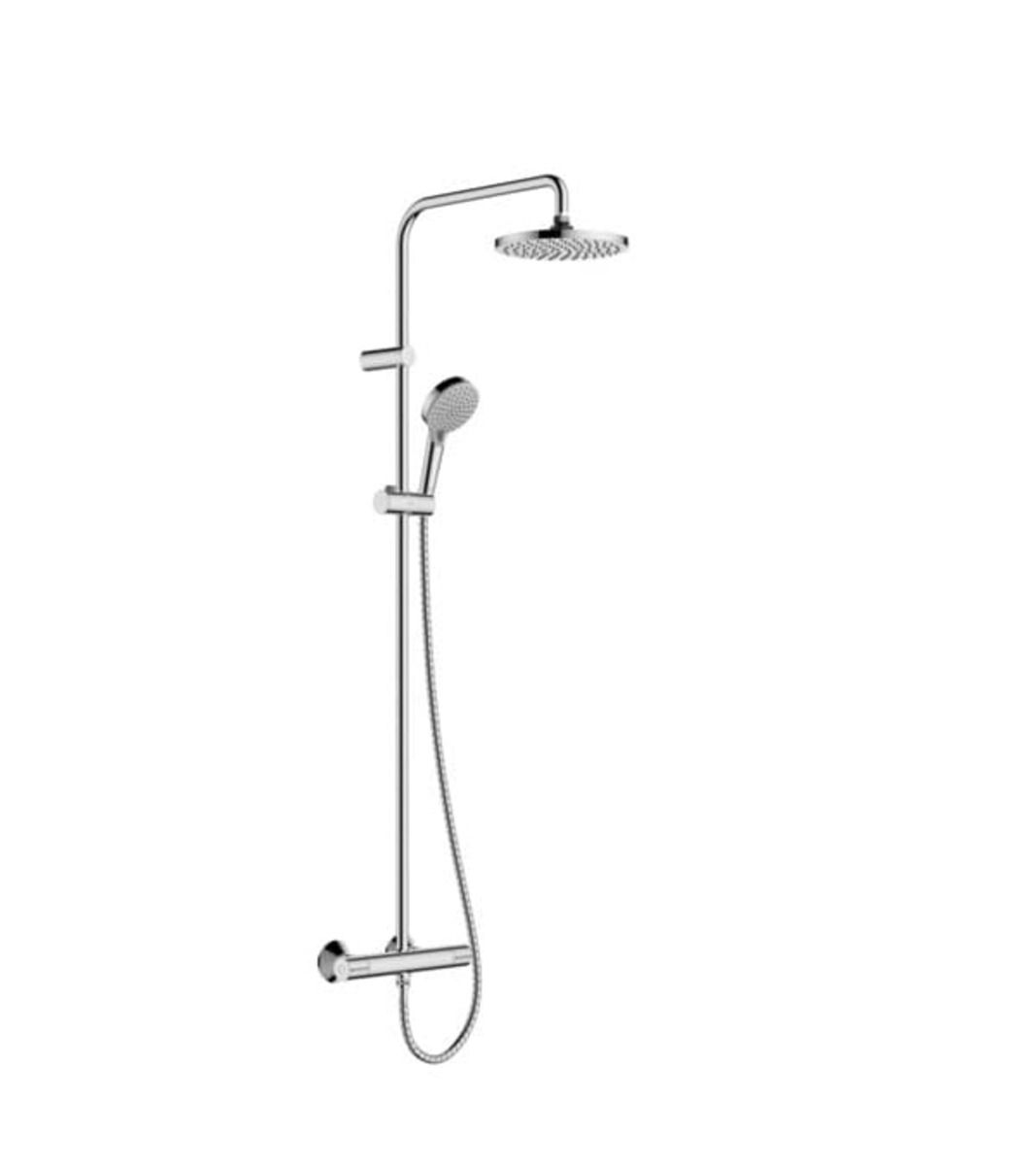 Sprchový systém Hansgrohe Vernis Blend na stěnu s termostatickou baterií chrom 26318000 - Siko - koupelny - kuchyně