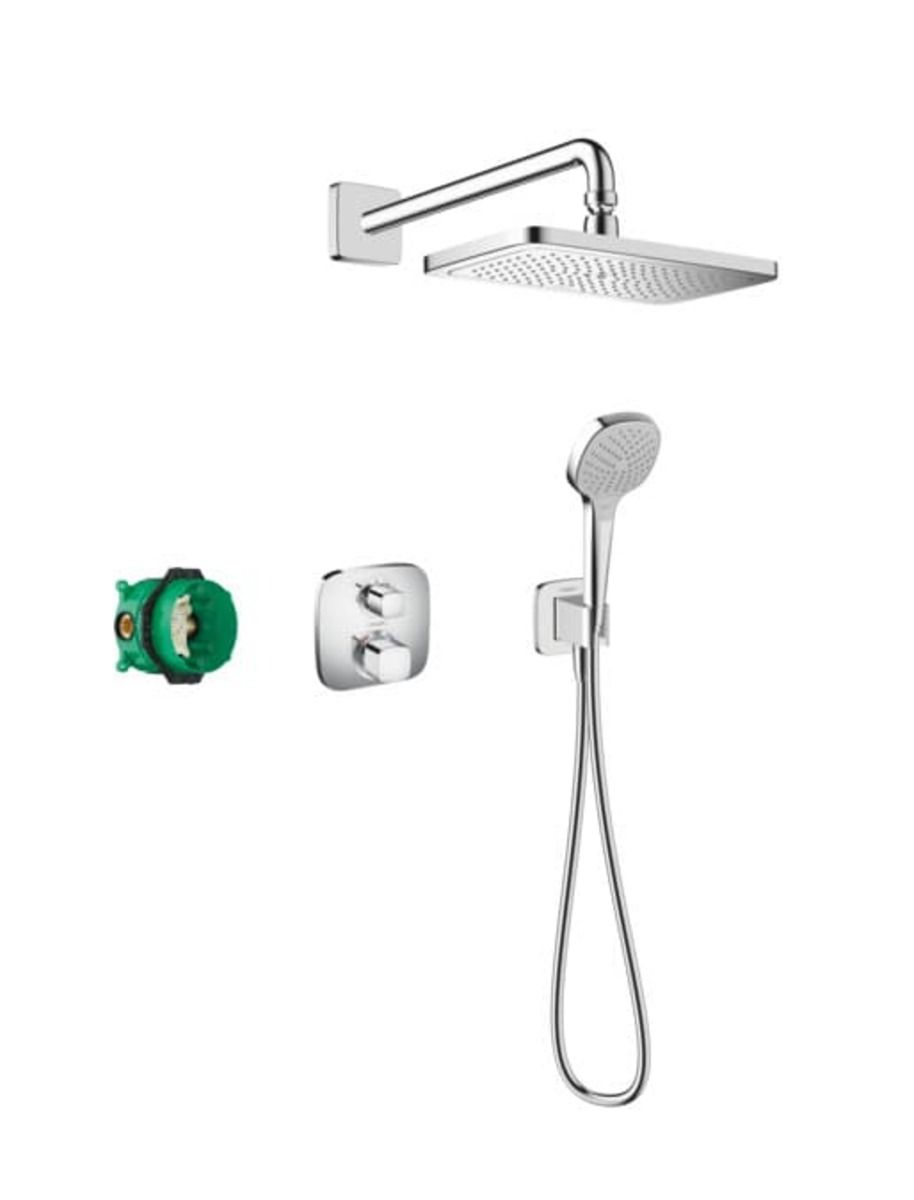 Sprchový systém Hansgrohe Croma E pod omítku s termostatickou baterií chrom 27953000 - Siko - koupelny - kuchyně