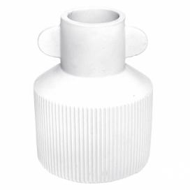 Atmosphera Keramická váza, bílá, 17 cm