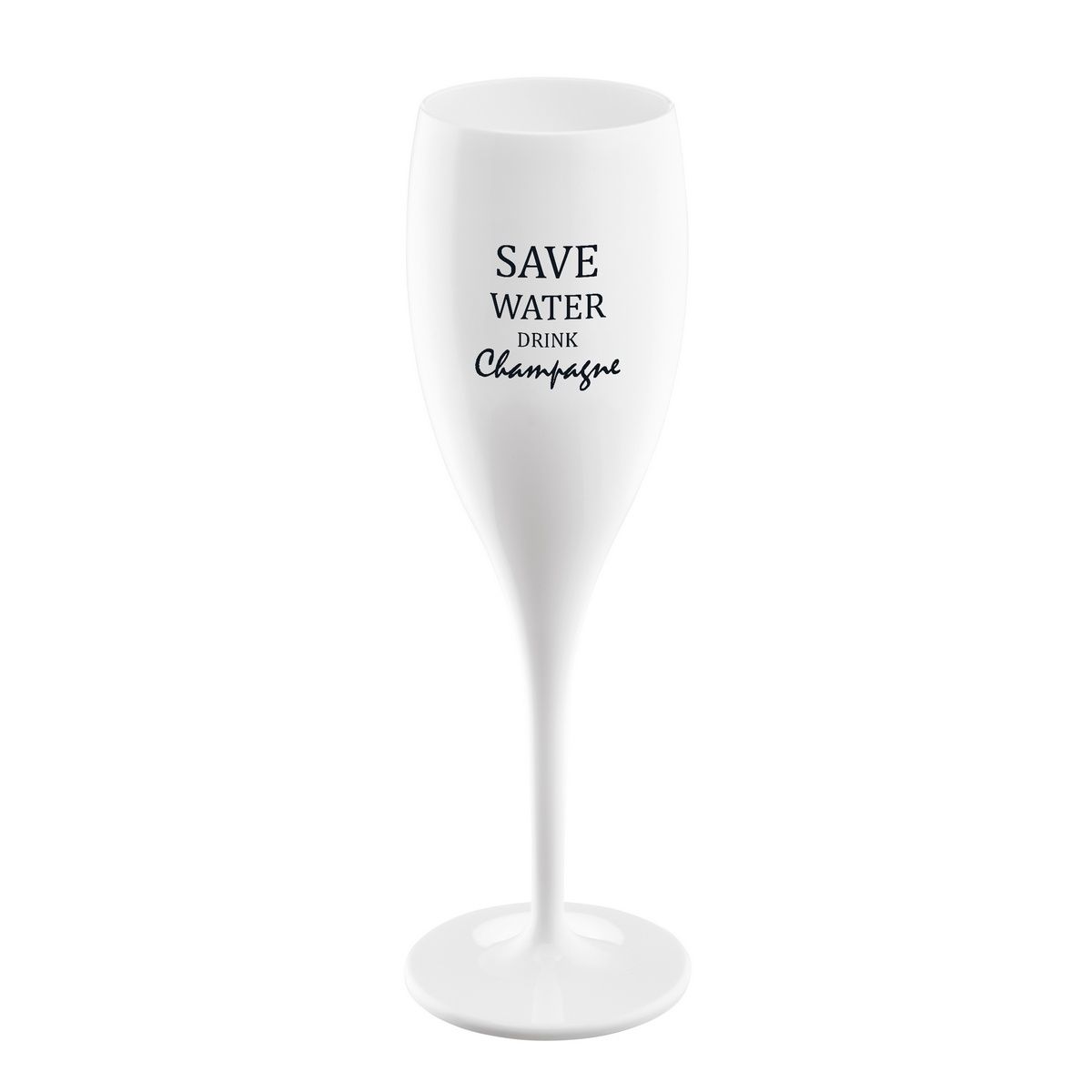 Koziol Sklenice s nápisem Save water drink champagne - 4home.cz