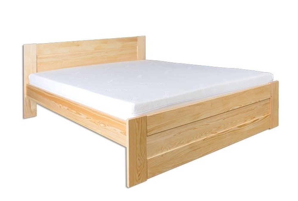 Drewmax Drewmax Vyvýšená borovicová postel LK102 200 x 200 cm - maxi-postele.cz