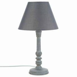 Atmosphera Stolní lampa ve vintage stylu, 20 x 36 cm, šedá