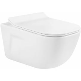 MEXEN - MARGO závěsná WC mísa včetně sedátka s slow-slim, duroplast, bílá 30420800