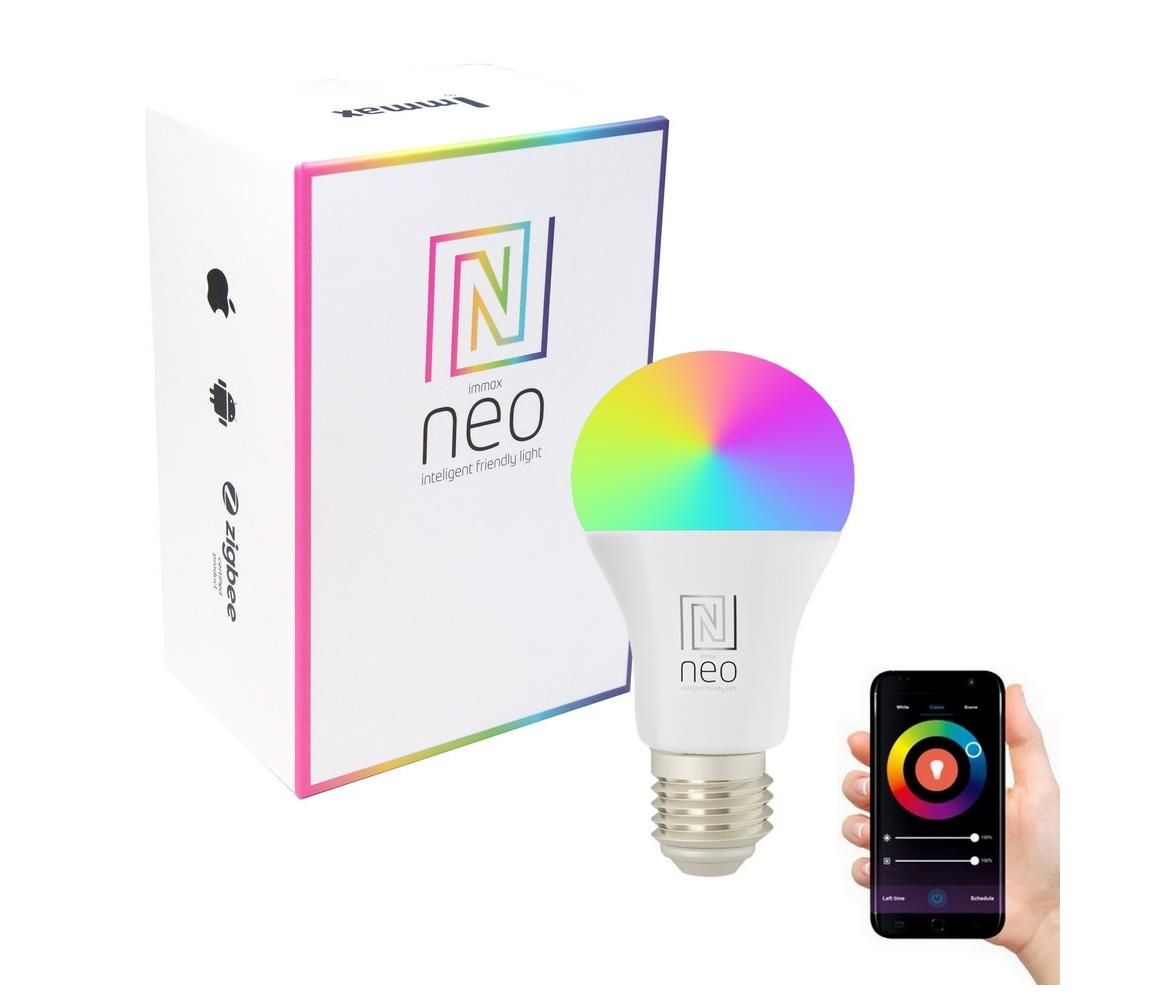  Neo  NEO 07733L - LED RGB+CCT Stm. žárovka NEO LITE E27/11W/230V Wi-Fi Tuya  -  Svět-svítidel.cz