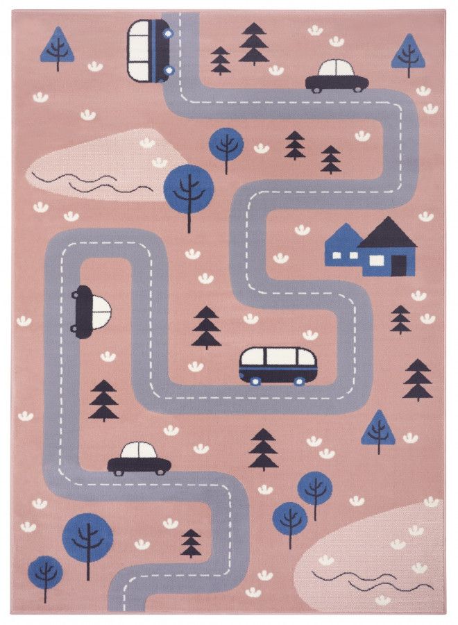 Hanse Home Dětský koberec Adventures 104538 růžová 80x150 cm - ATAN Nábytek