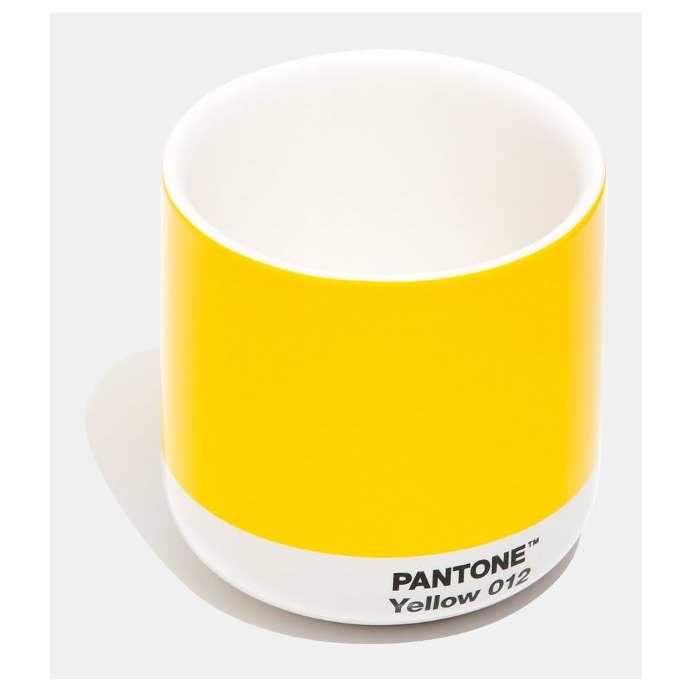 Žlutý keramický hrnek 175 ml Cortado Yellow 012 – Pantone - Bonami.cz