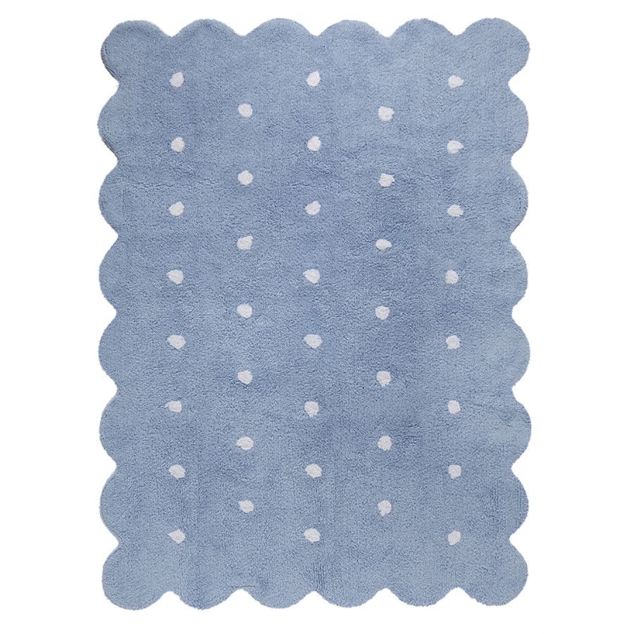 Lorena Canals Pro zvířata: Pratelný koberec Biscuit bílá, modrá 120x160 cm - ATAN Nábytek