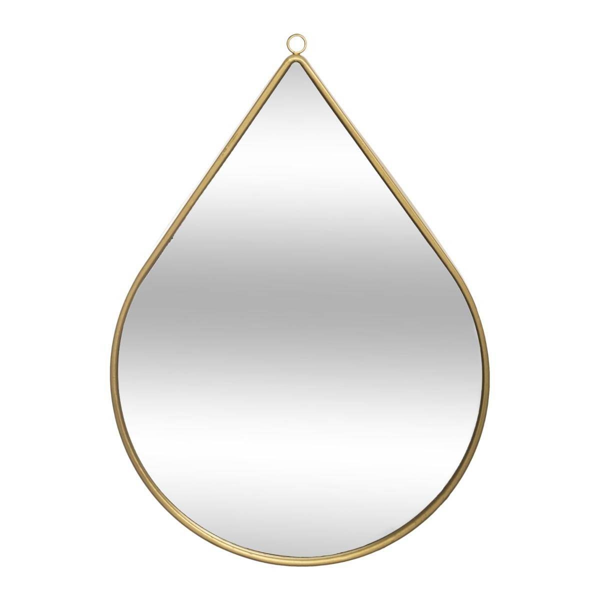 Atmosphera Dekorativní zrcadlo, tvar slzy, 21 x 29 cm, zlatá barva - EMAKO.CZ s.r.o.