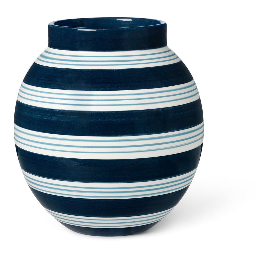 Tmavě modro-bílá keramická váza Kähler Design Nuovo, výška 20,5 cm - Bonami.cz