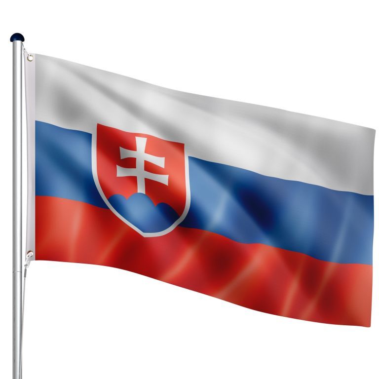   FLAGMASTER® Vlajkový stožár vč. vlajky Slovensko, 650 cm\r\n - Kokiskashop.cz